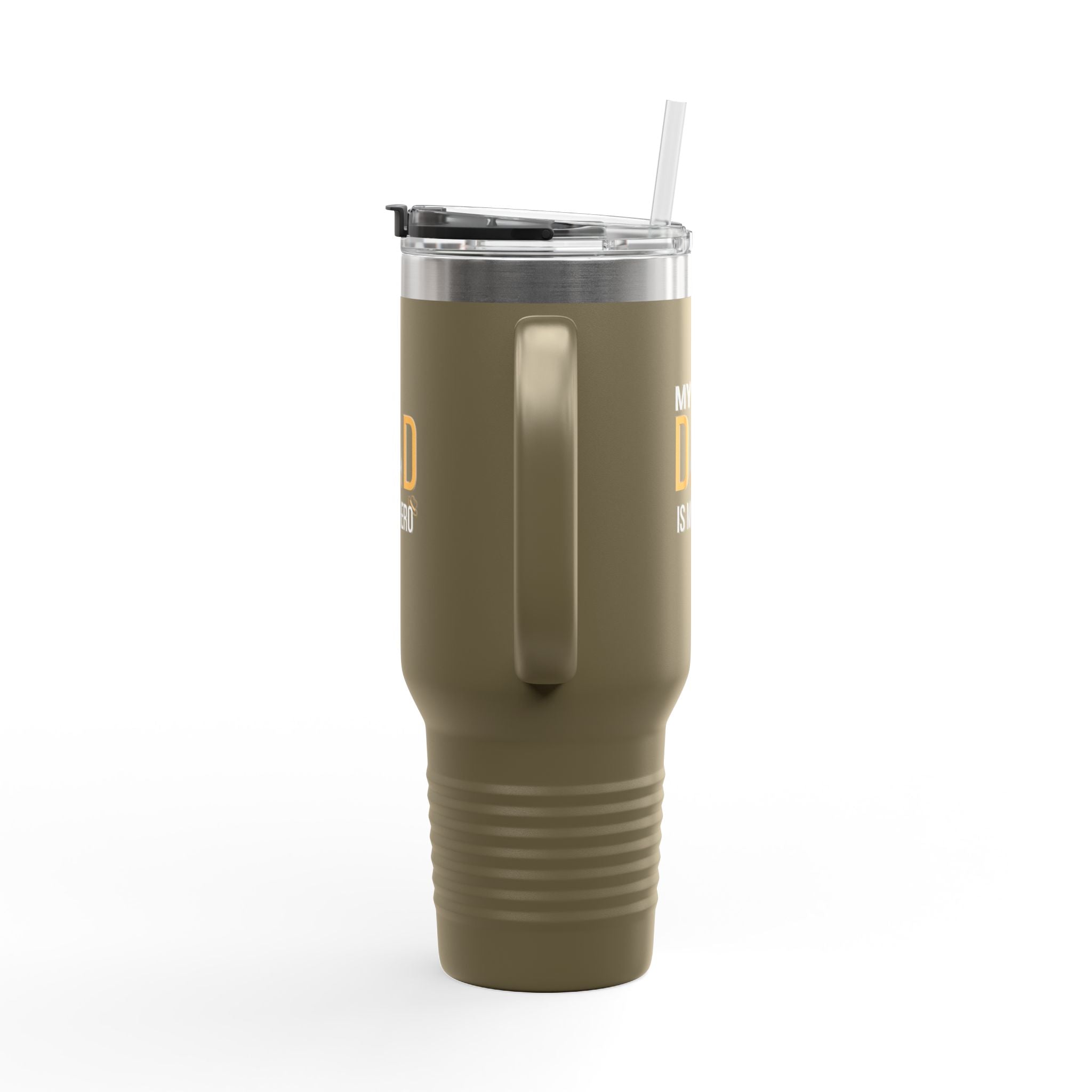 Insulated Travel Mug for Dad, 40oz - My Dad is My Hero, Great Gift for Father's Day, Birthday, or Everyday Use, Durable Drinkware, [...]