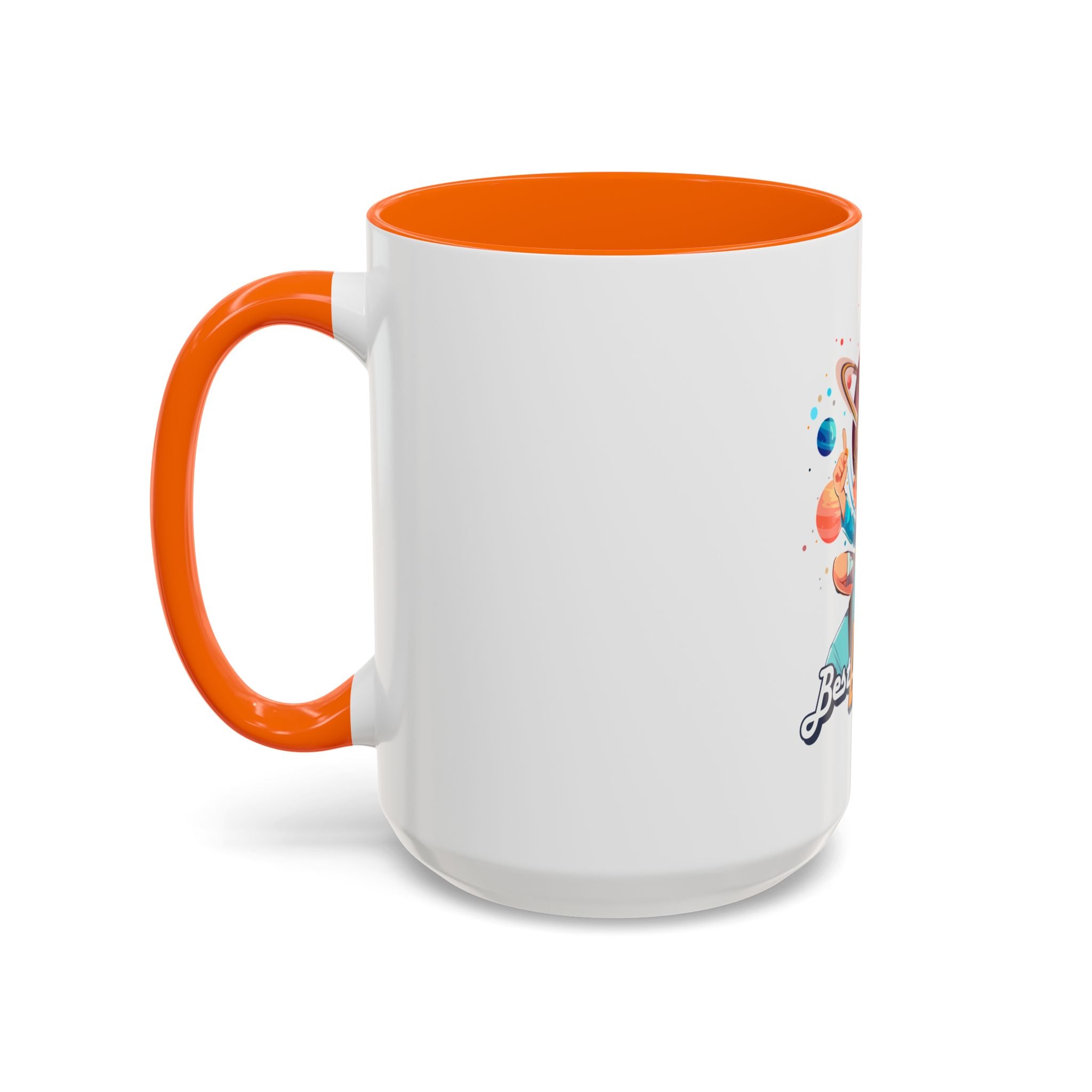 Best Dad Ever Accent Coffee Mug - Fun Gift for Father's Day, Birthday, Coffee Lovers, Home Office, Unique Dad Gifts