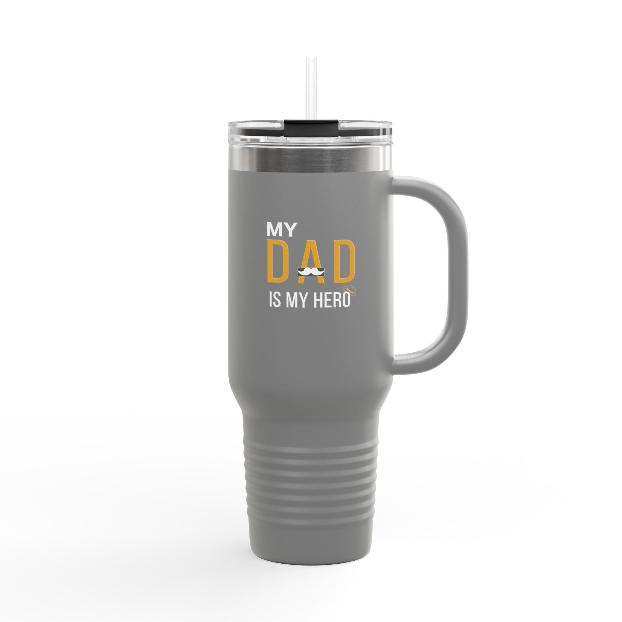Insulated Travel Mug for Dad, 40oz - My Dad is My Hero, Great Gift for Father's Day, Birthday, or Everyday Use, Durable Drinkware, [...]