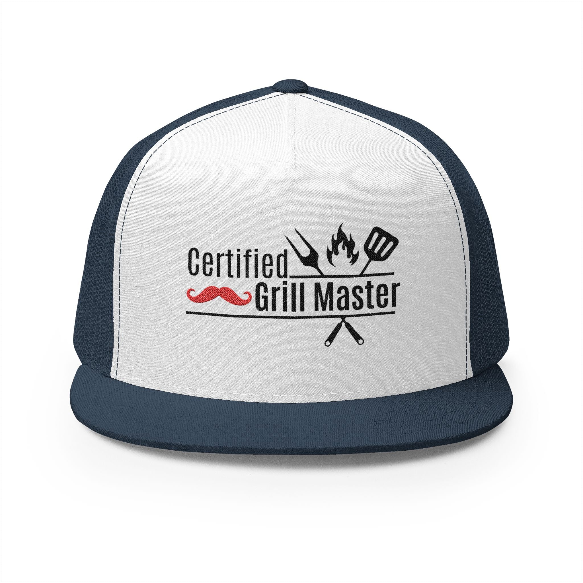 Certified Grill Master Trucker Cap | Perfect for BBQs, Father's Day, Bartenders, Outdoor Events | Gift for Grill Enthusiasts, Foodies