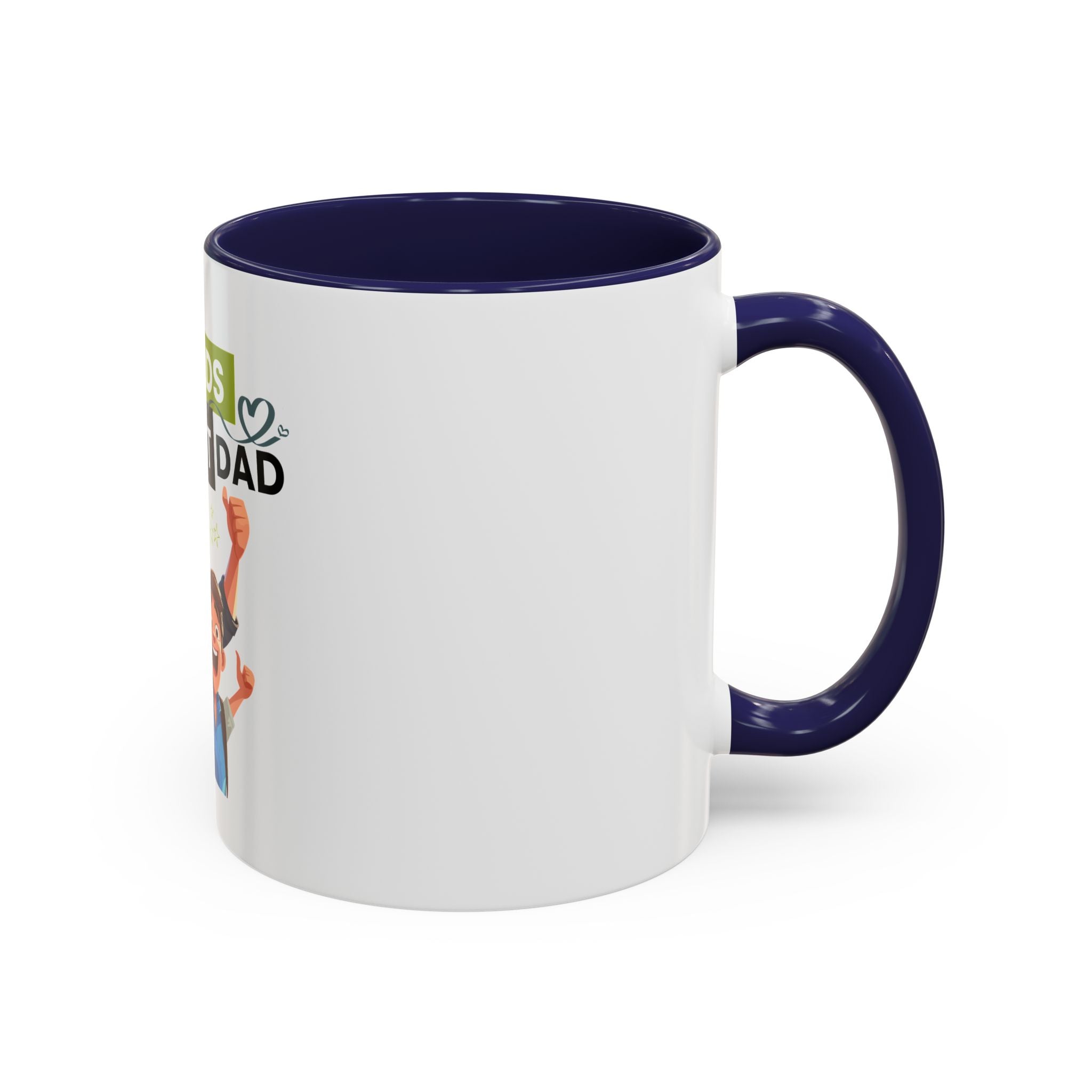 World's Okayest Dad Accent Coffee Mug, Funny Gift for Father's Day, Dad Coffee Cup, Family Gift, Dad's Birthday Mug