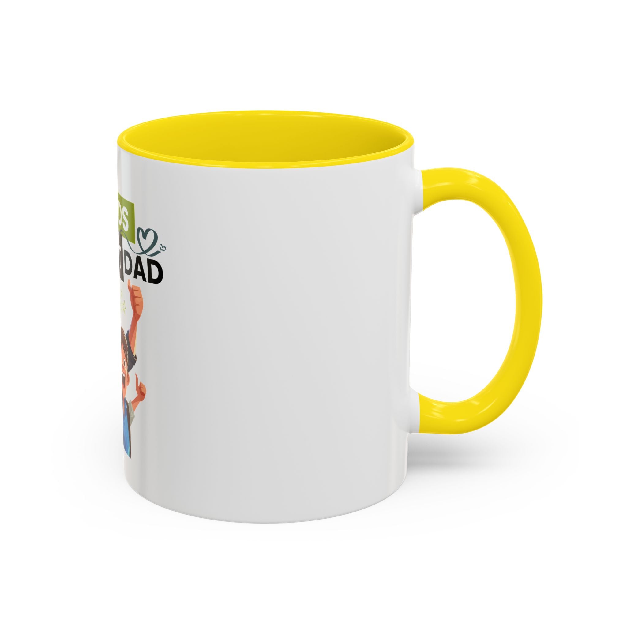 World's Okayest Dad Accent Coffee Mug, Funny Gift for Father's Day, Dad Coffee Cup, Family Gift, Dad's Birthday Mug