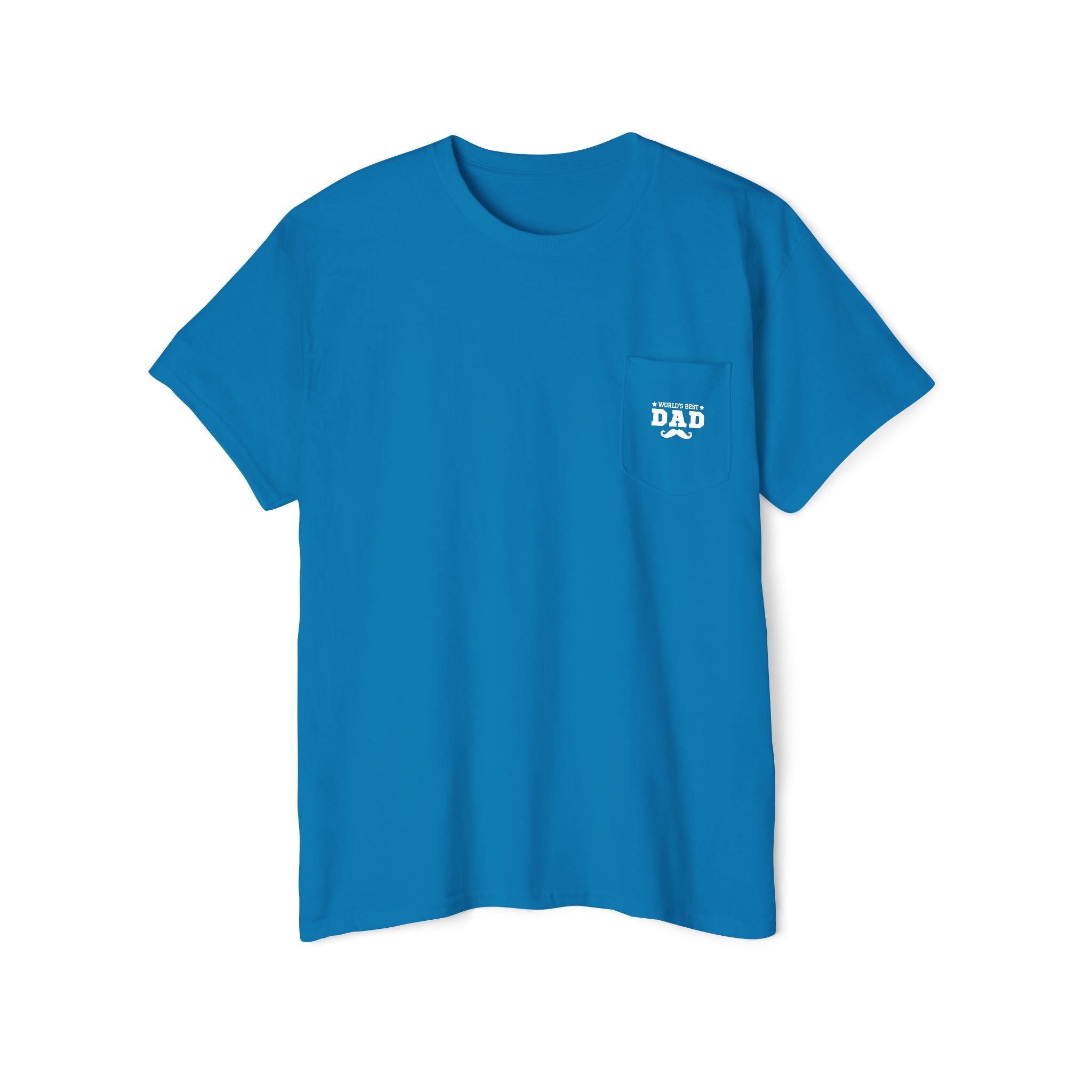 World's Best Dad Pocket Tee, Unisex Cotton Shirt for Father's Day, Casual Gift for Dads, Perfect Dad Apparel, Cool Family Outfit