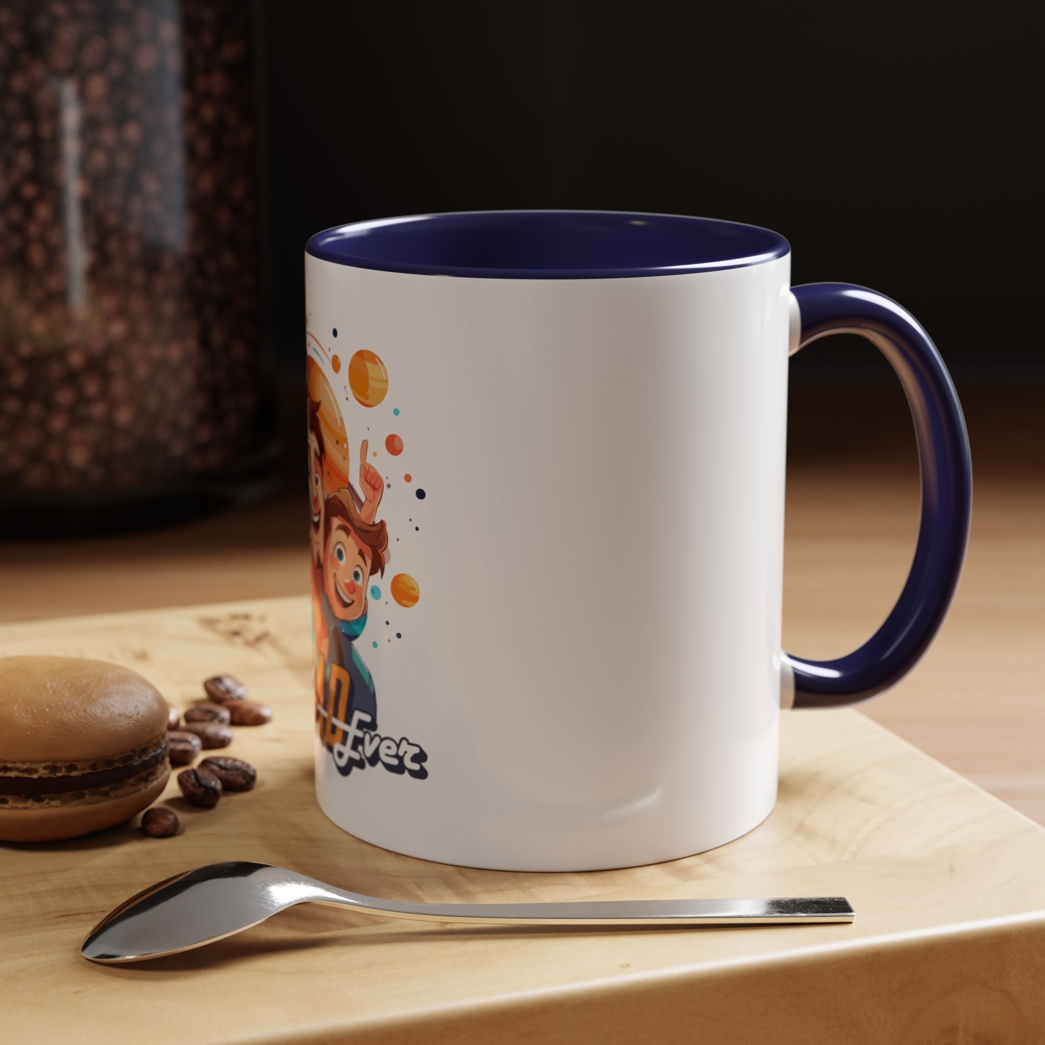 Best Dad Ever Accent Coffee Mug - Fun Gift for Father's Day, Birthday, Coffee Lovers, Home Office, Unique Dad Gifts