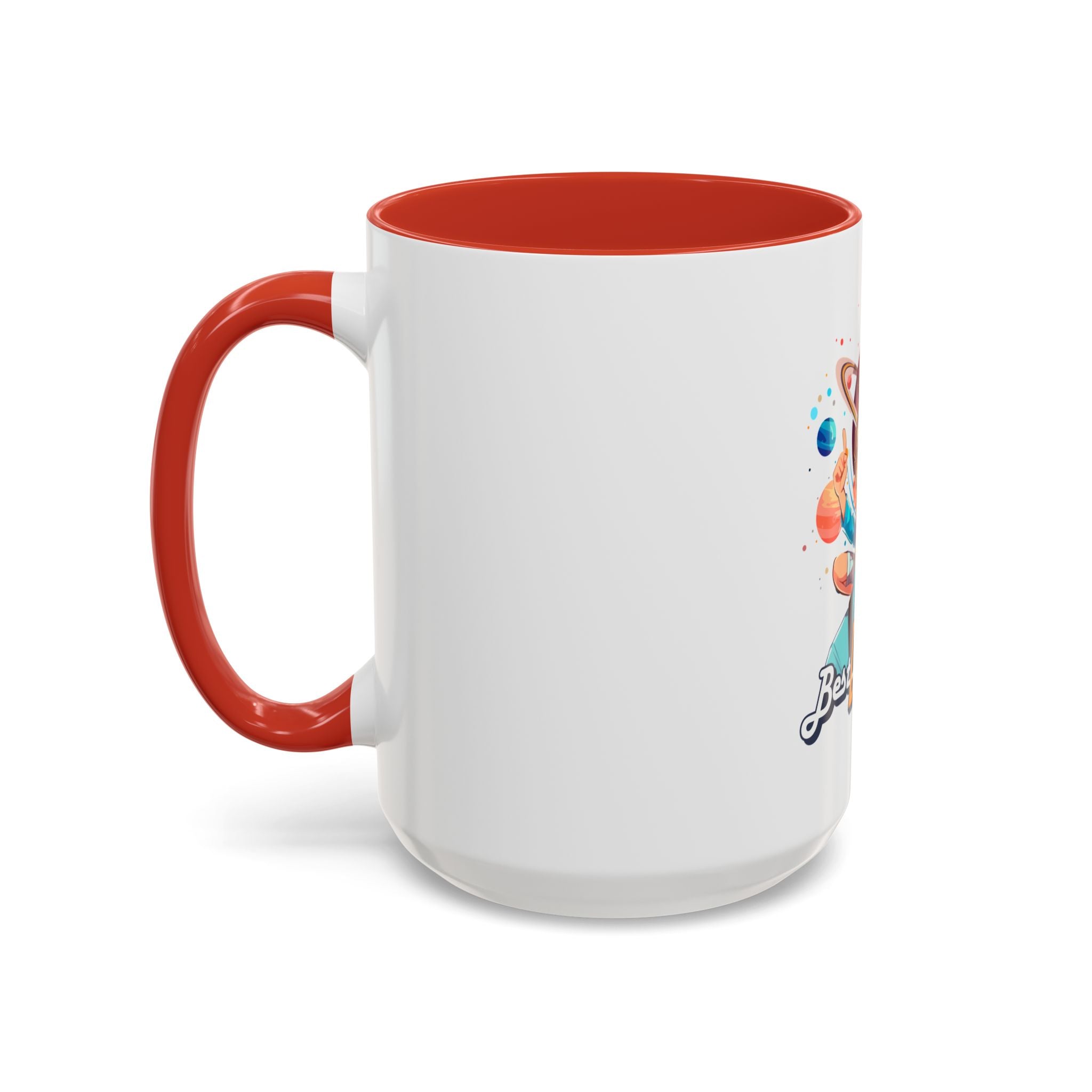 Best Dad Ever Accent Coffee Mug - Fun Gift for Father's Day, Birthday, Coffee Lovers, Home Office, Unique Dad Gifts