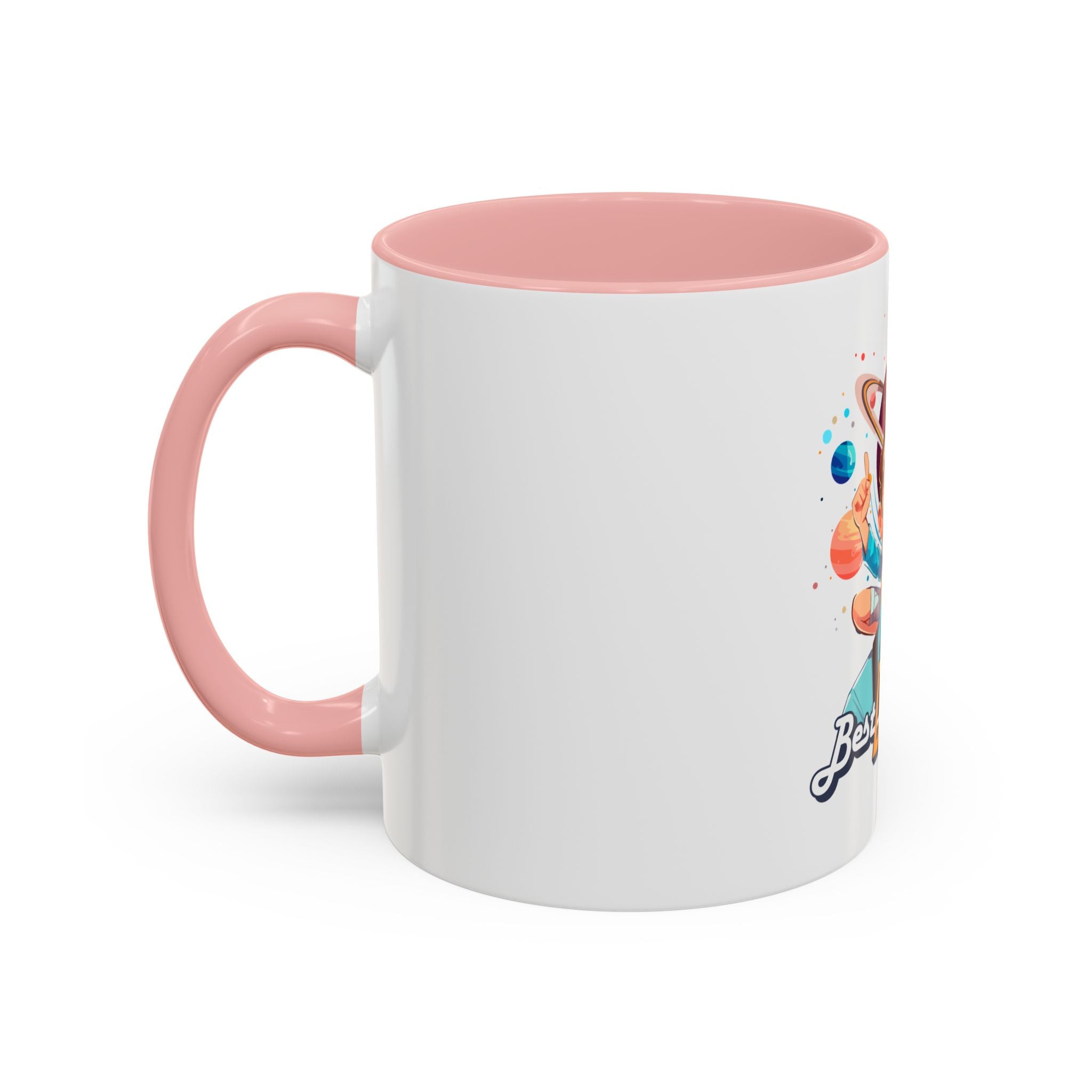 Best Dad Ever Accent Coffee Mug - Fun Gift for Father's Day, Birthday, Coffee Lovers, Home Office, Unique Dad Gifts