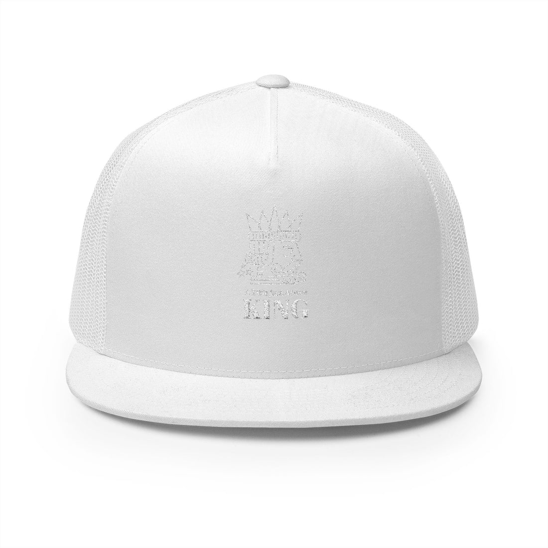 King Embroidered 5 Panel Trucker Cap | Stylish Headwear for Everyday Use, Gifts, Festivals, Casual Outfits, Outdoor Adventures