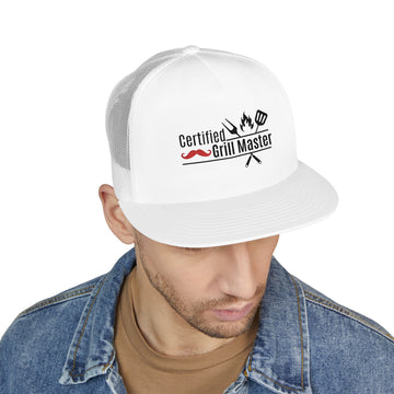 Certified Grill Master Trucker Cap | Perfect for BBQs, Father's Day, Bartenders, Outdoor Events | Gift for Grill Enthusiasts, Foodies