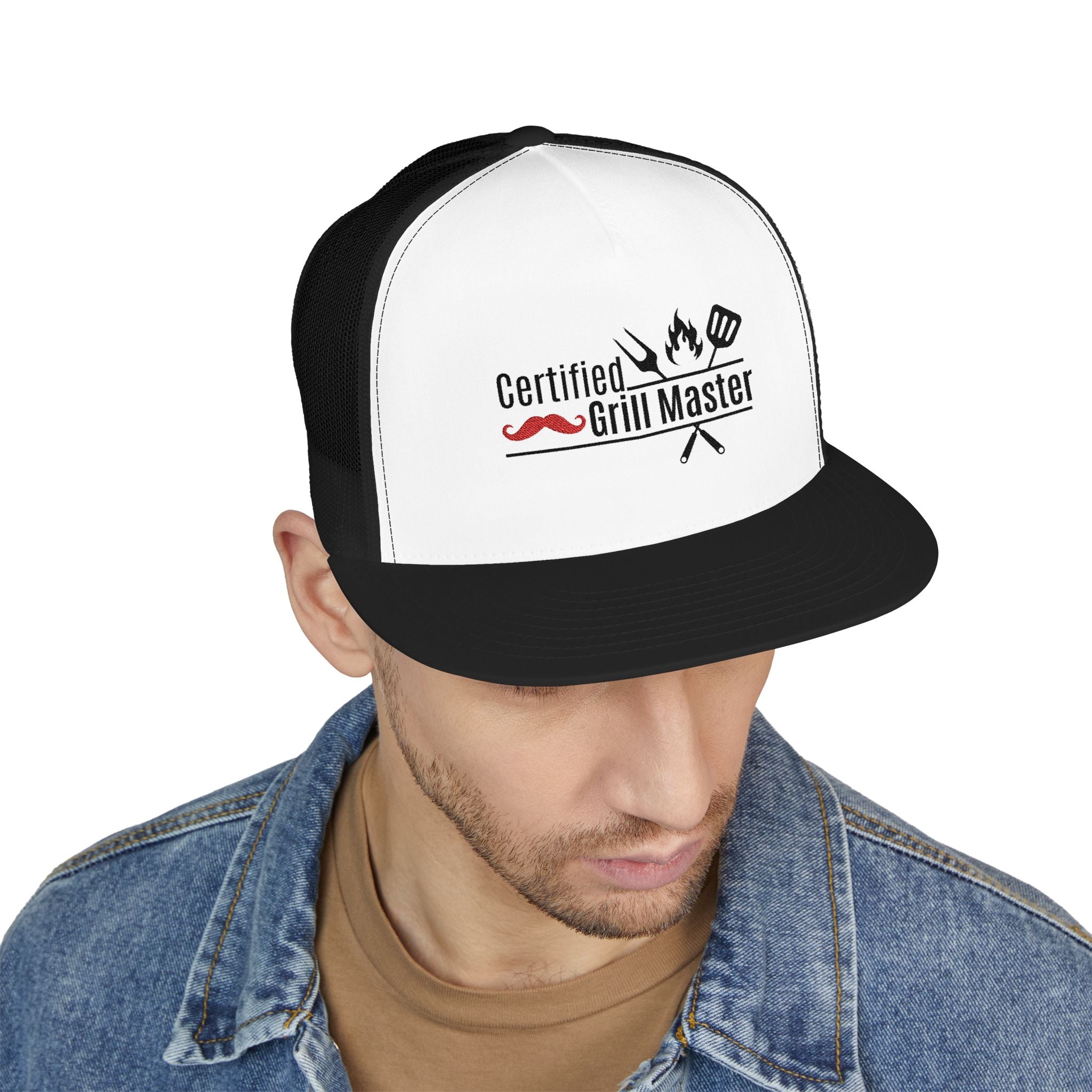 Certified Grill Master Trucker Cap | Perfect for BBQs, Father's Day, Bartenders, Outdoor Events | Gift for Grill Enthusiasts, Foodies