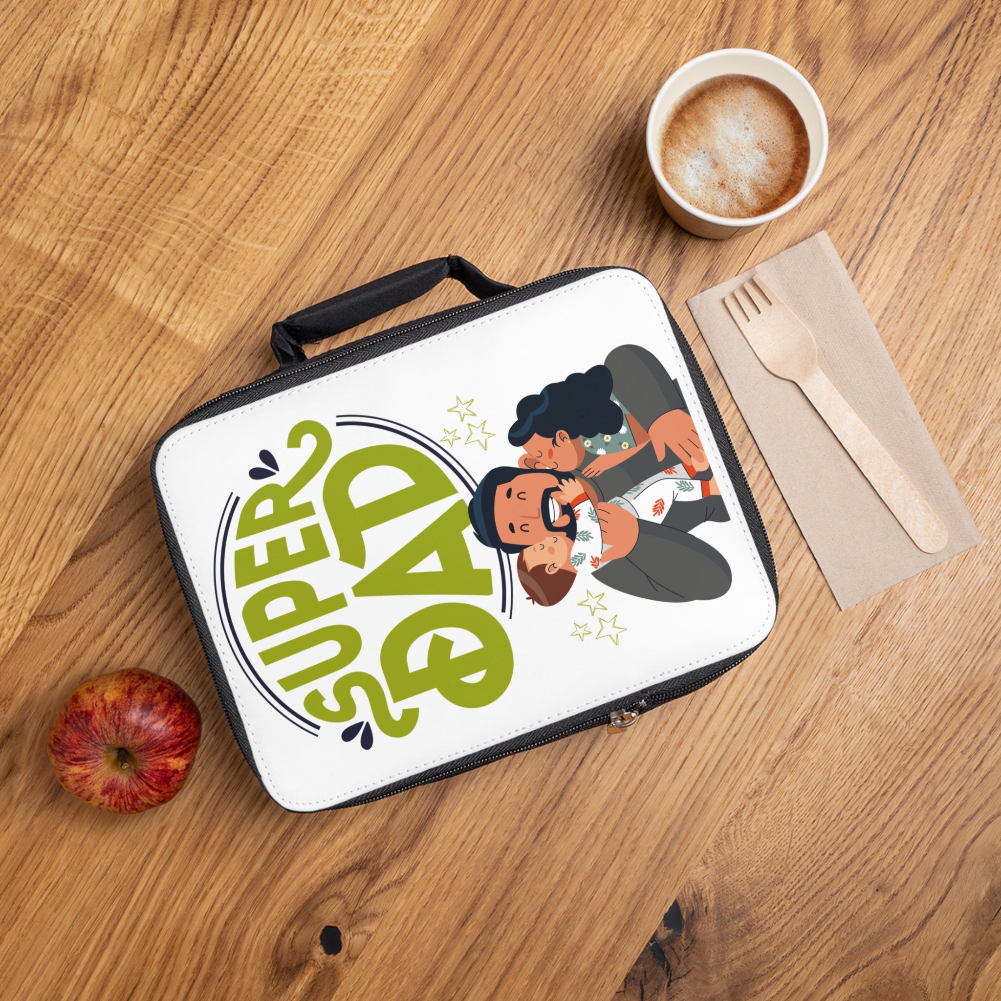 Super Dad Lunch Bag - Perfect Gift for Father’s Day, Work or School Use, Stylish Insulated Tote for Dads, Family Outings, Back to School