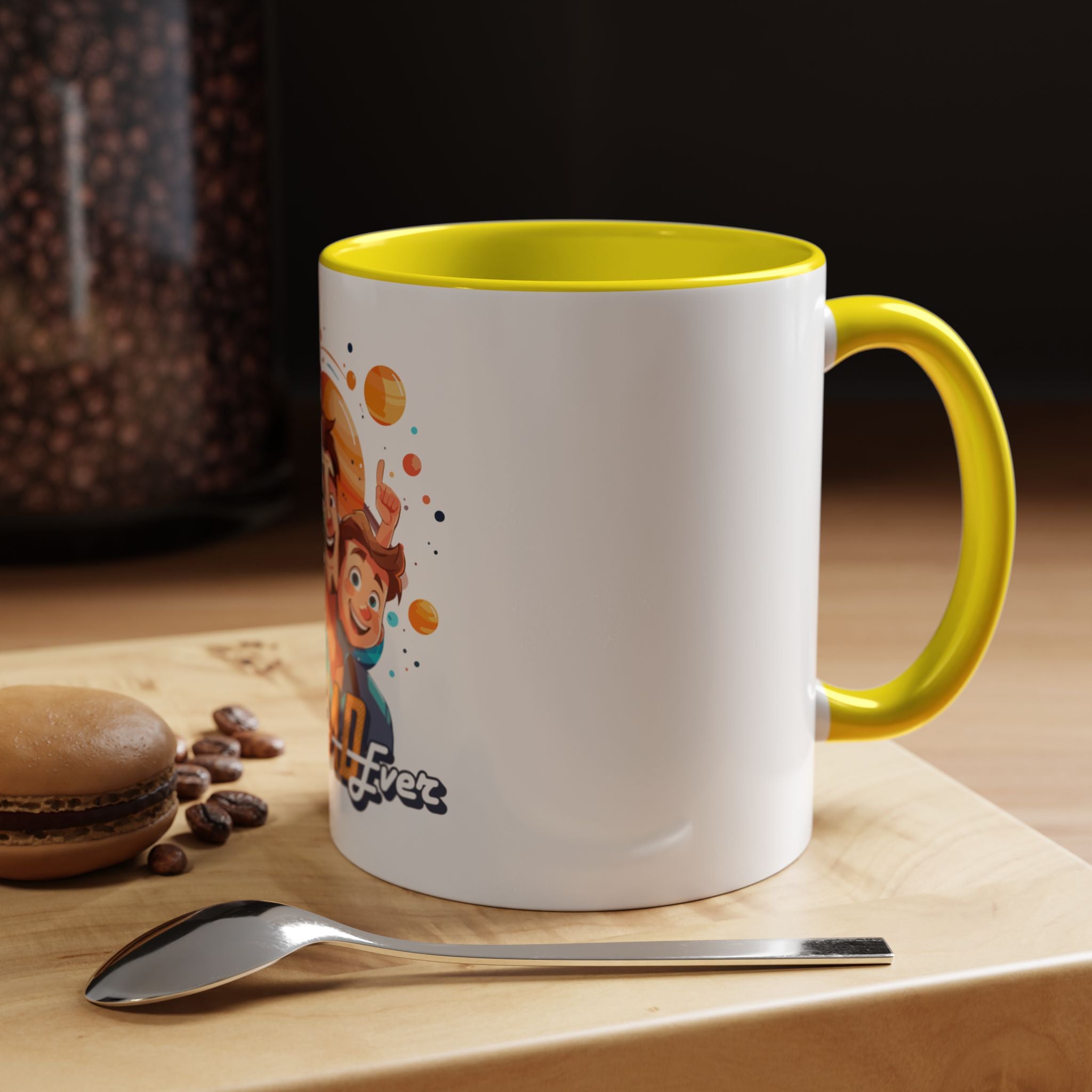 Best Dad Ever Accent Coffee Mug - Fun Gift for Father's Day, Birthday, Coffee Lovers, Home Office, Unique Dad Gifts