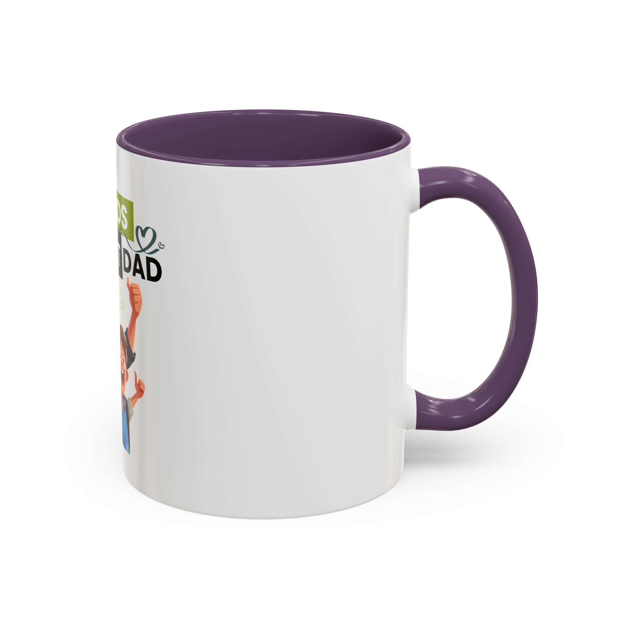 World's Okayest Dad Accent Coffee Mug, Funny Gift for Father's Day, Dad Coffee Cup, Family Gift, Dad's Birthday Mug