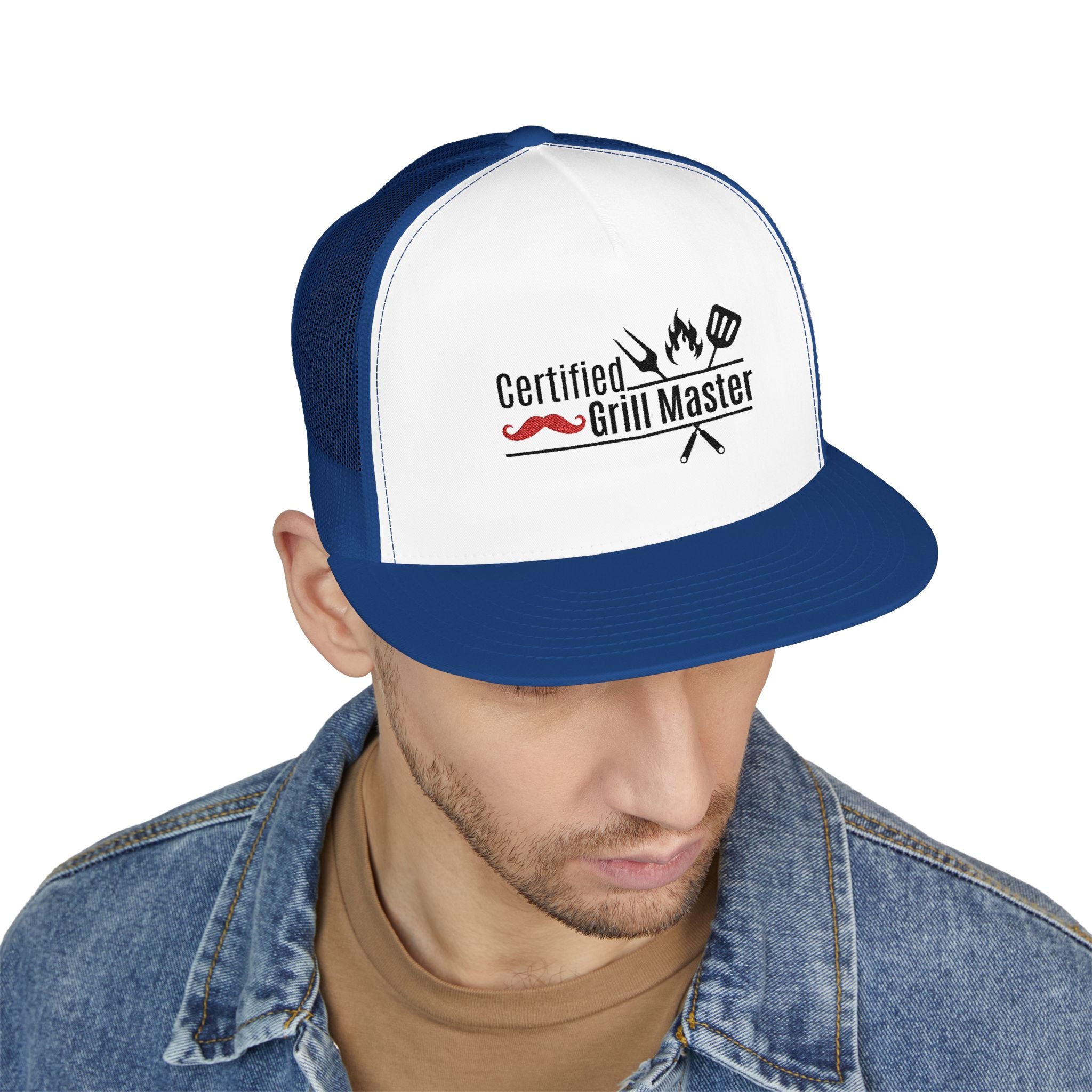Certified Grill Master Trucker Cap | Perfect for BBQs, Father's Day, Bartenders, Outdoor Events | Gift for Grill Enthusiasts, Foodies