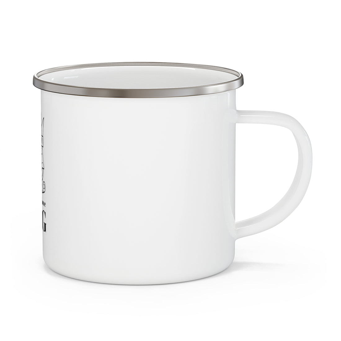 Adventure-Ready Enamel Camping Mug - Perfect for Outdoor Lovers, Hiking, and Camping, Unique Gift for Dad, Personalize Your Journey!