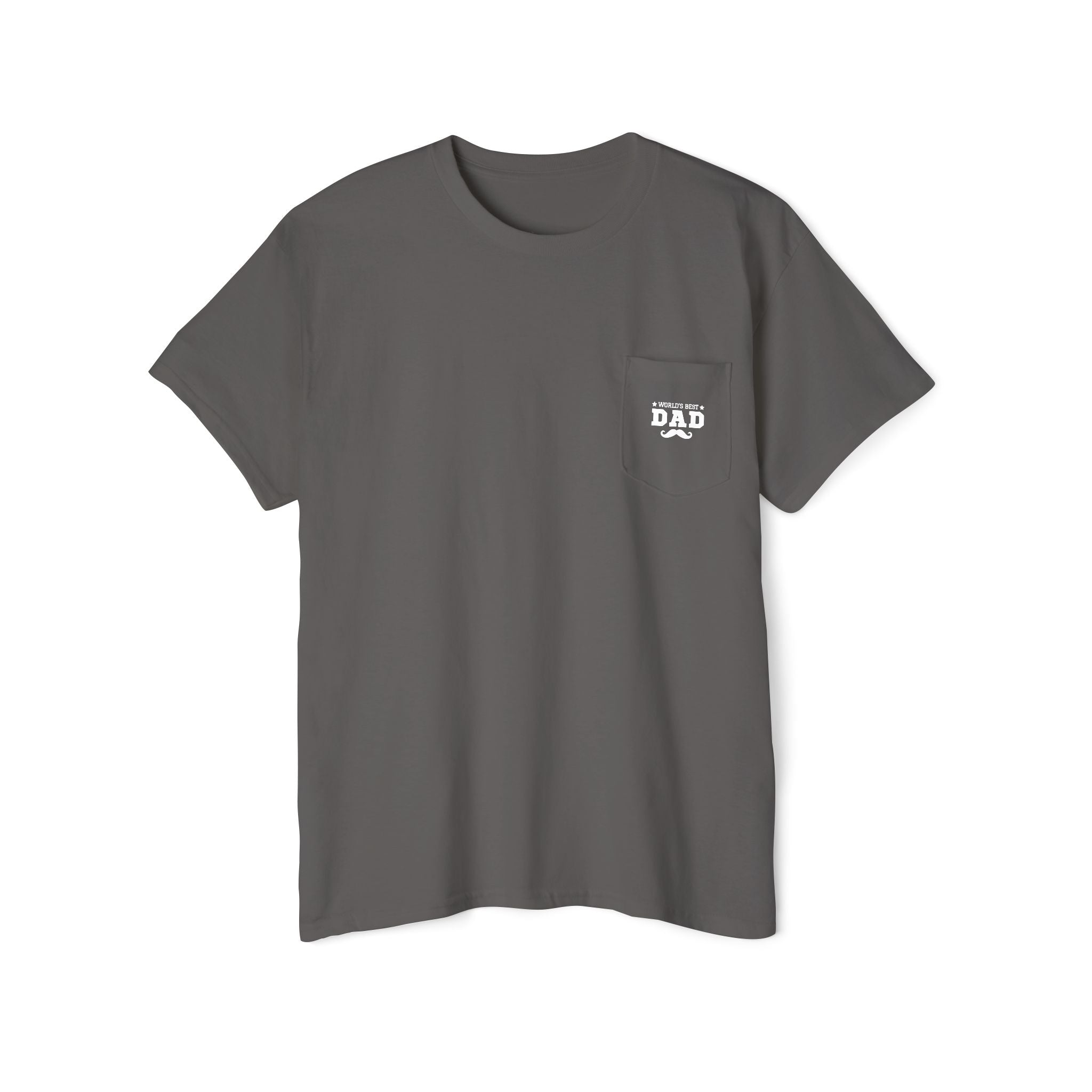 World's Best Dad Pocket Tee, Unisex Cotton Shirt for Father's Day, Casual Gift for Dads, Perfect Dad Apparel, Cool Family Outfit