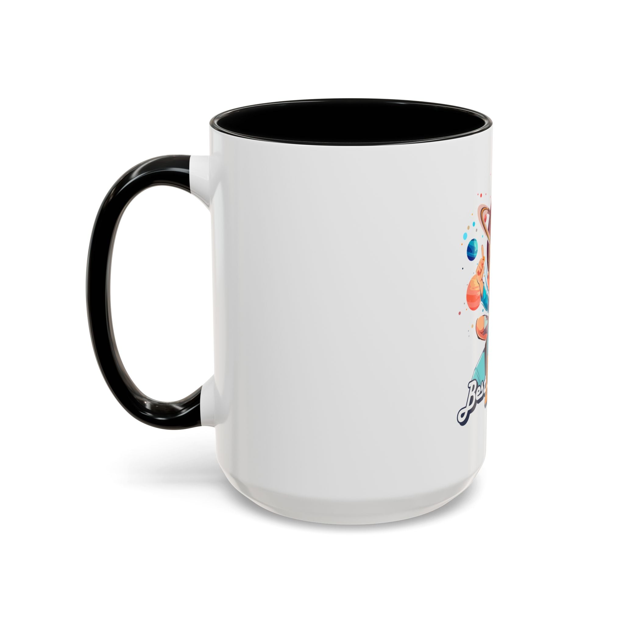 Best Dad Ever Accent Coffee Mug - Fun Gift for Father's Day, Birthday, Coffee Lovers, Home Office, Unique Dad Gifts