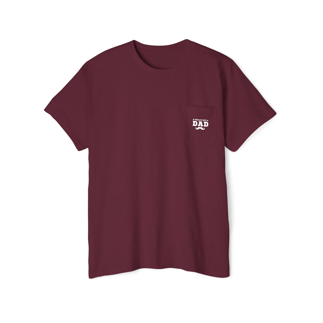 World's Best Dad Pocket Tee, Unisex Cotton Shirt for Father's Day, Casual Gift for Dads, Perfect Dad Apparel, Cool Family Outfit