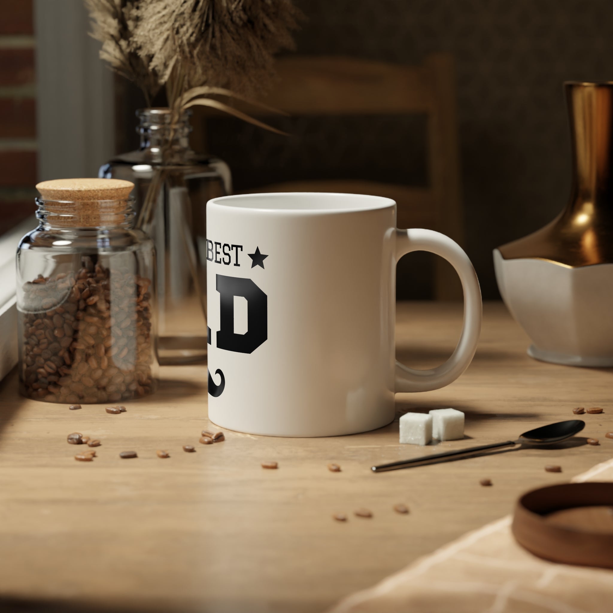 World's Best Dad Jumbo Mug | 20oz Coffee Cup, Gift for Father's Day, Birthday Mug, Dad's Special Occasion Drinkware, Funny Dad Mug