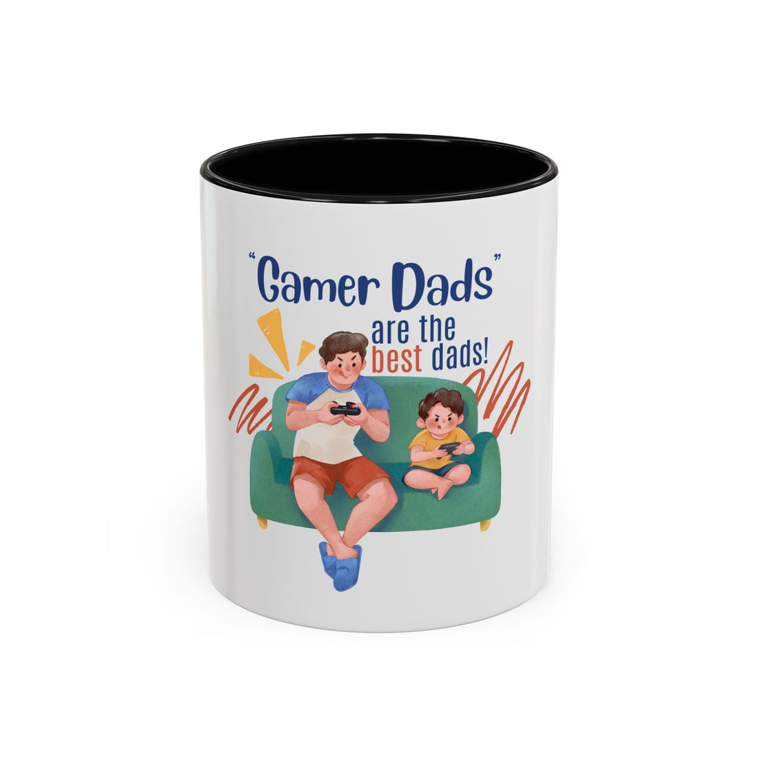 Gamer Dad Coffee Mug | Best Dad Gift | Funny Gamer Cup | Personalized Dad Mug | Unique Gift for Father’s Day, Birthdays, Holidays