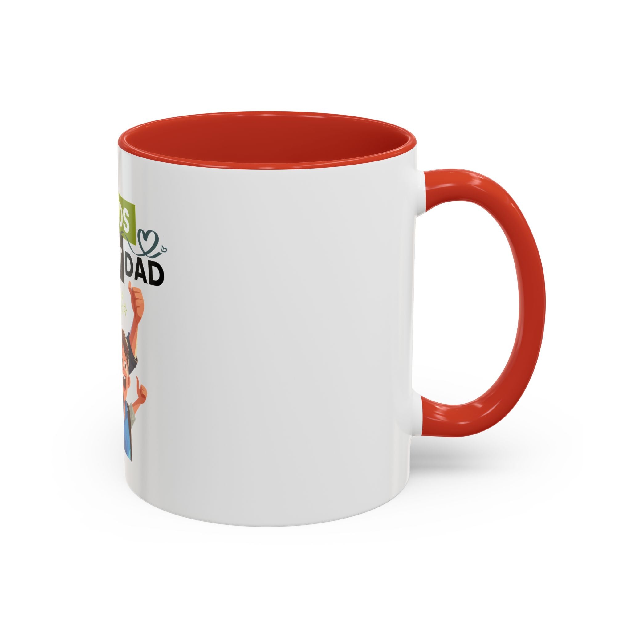 World's Okayest Dad Accent Coffee Mug, Funny Gift for Father's Day, Dad Coffee Cup, Family Gift, Dad's Birthday Mug