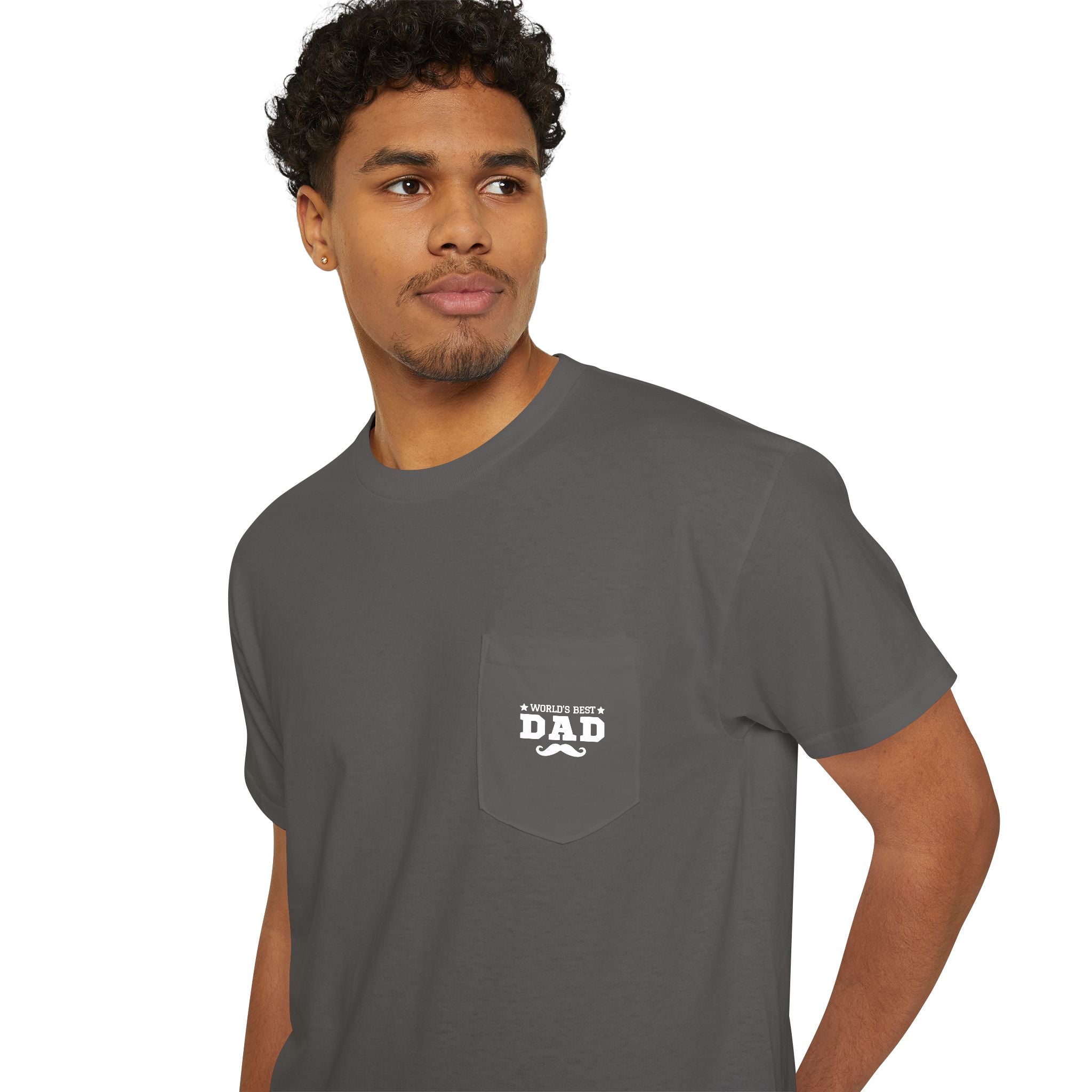 World's Best Dad Pocket Tee, Unisex Cotton Shirt for Father's Day, Casual Gift for Dads, Perfect Dad Apparel, Cool Family Outfit