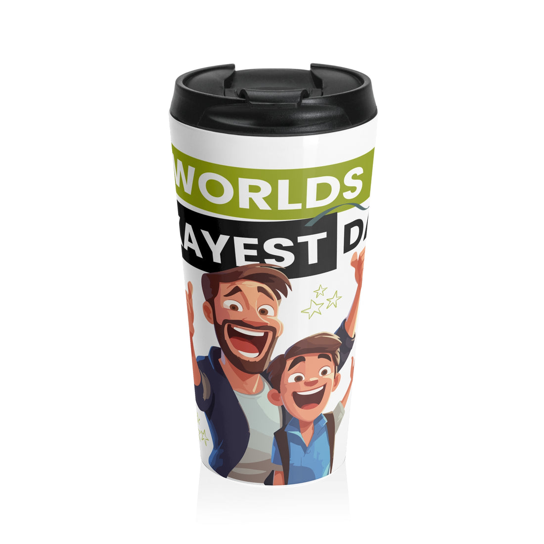 World's Greatest Dad Stainless Steel Travel Mug - Perfect Father's Day Gift, Family Coffee Mug, Dad Travel Cup, Personalized Mug, [...]