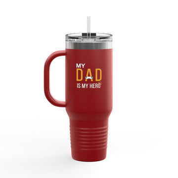 Insulated Travel Mug for Dad, 40oz - My Dad is My Hero, Great Gift for Father's Day, Birthday, or Everyday Use, Durable Drinkware, [...]