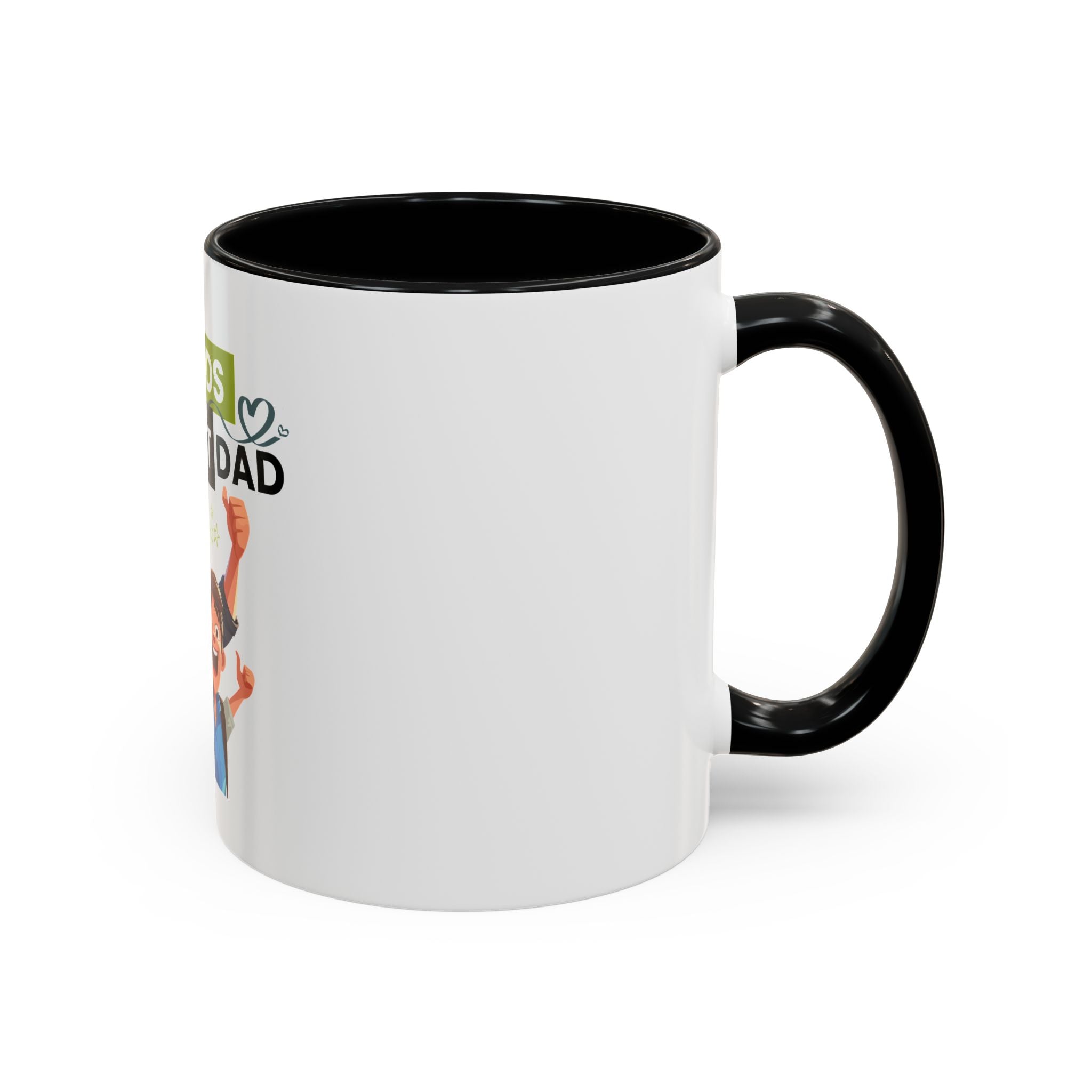 World's Okayest Dad Accent Coffee Mug, Funny Gift for Father's Day, Dad Coffee Cup, Family Gift, Dad's Birthday Mug