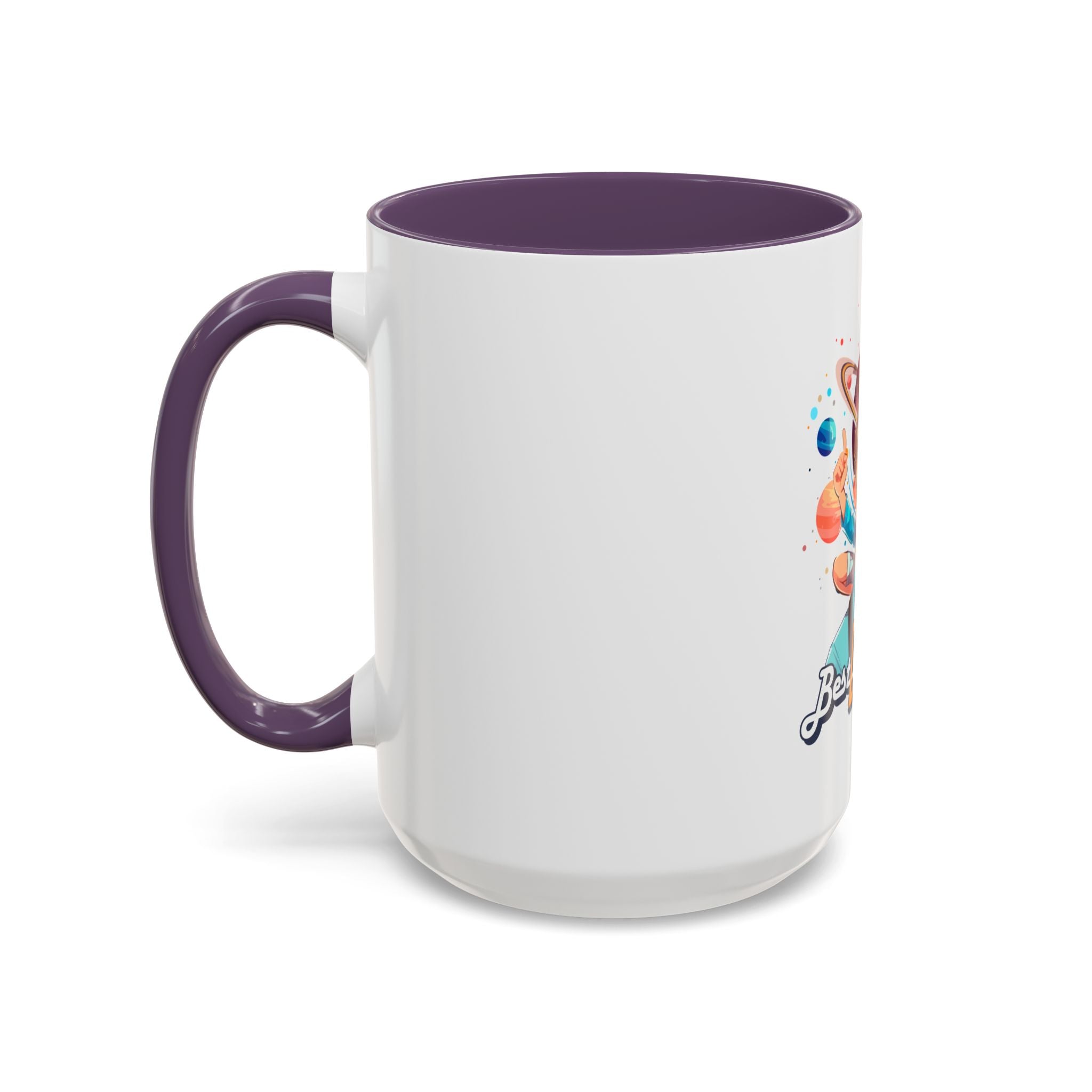 Best Dad Ever Accent Coffee Mug - Fun Gift for Father's Day, Birthday, Coffee Lovers, Home Office, Unique Dad Gifts