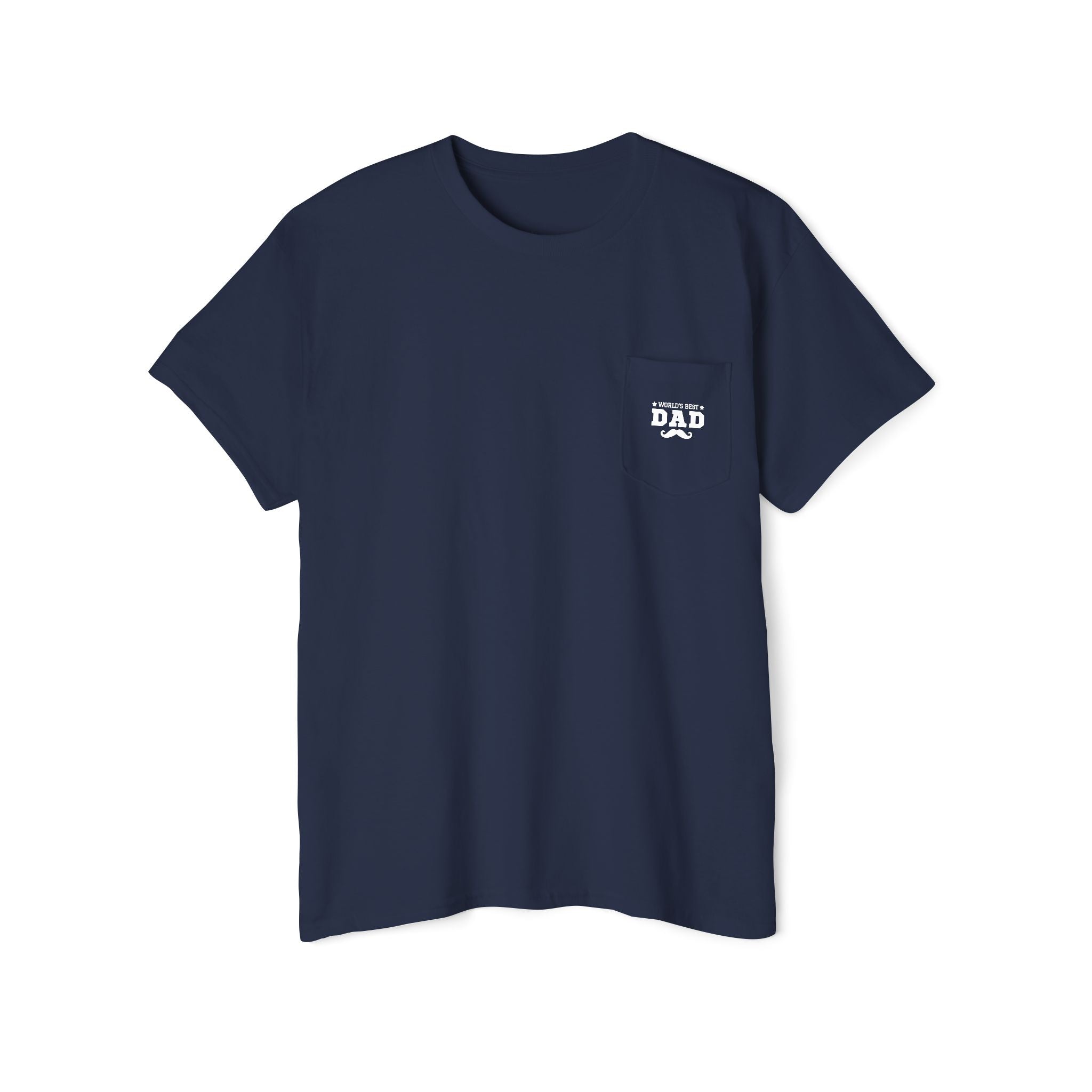 World's Best Dad Pocket Tee, Unisex Cotton Shirt for Father's Day, Casual Gift for Dads, Perfect Dad Apparel, Cool Family Outfit