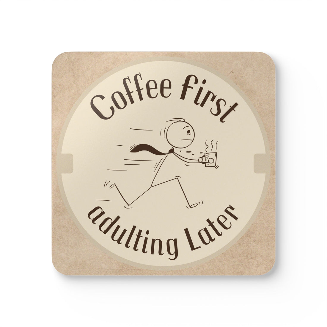 Coffee First Adulting Later Corkwood Coaster Set | Fun Drink Coasters, Gift for Coffee Lovers, Home Decor, Office Accessories, Kitchen [...]