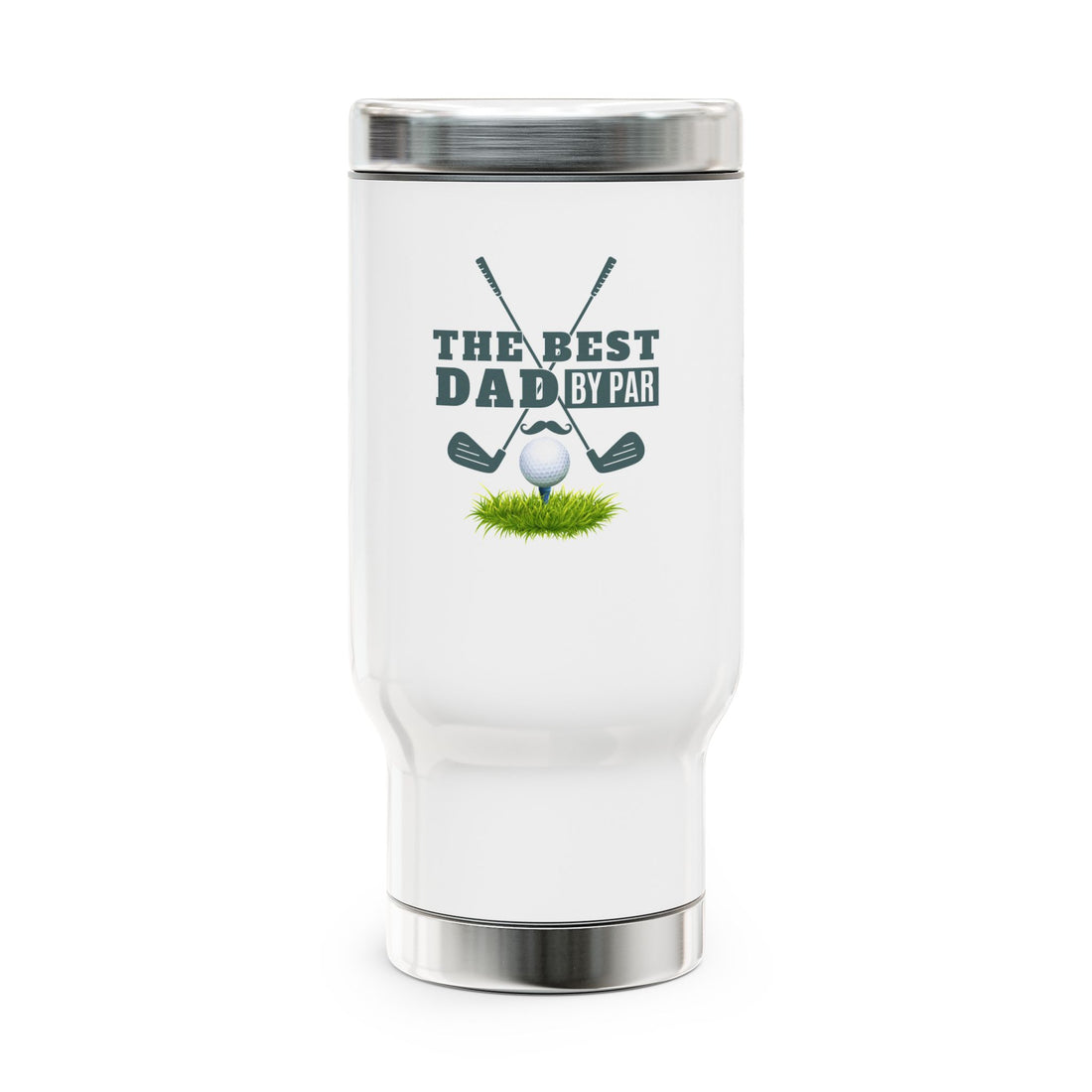 Father's Day Travel Mug, Stainless Steel Coffee Tumbler, Best Dad Gift, Golf Theme, Personalized Travel Coffee Mug